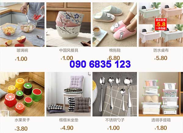 Các mặt hàng bán trên Taobao