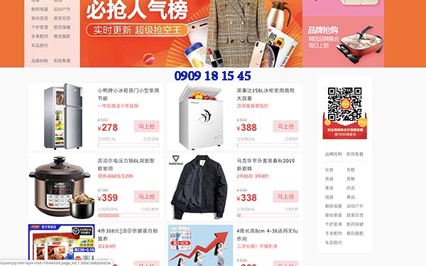 Tìm hàng sale trên Taobao